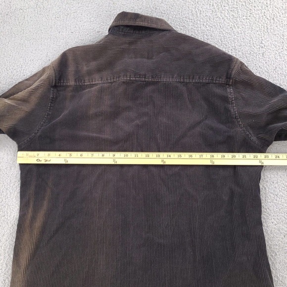Vintage Levi's Corduroy Shirt Womens Large Black Thick Jacket Grunge 1/4 Zip - Picture 12 of 16